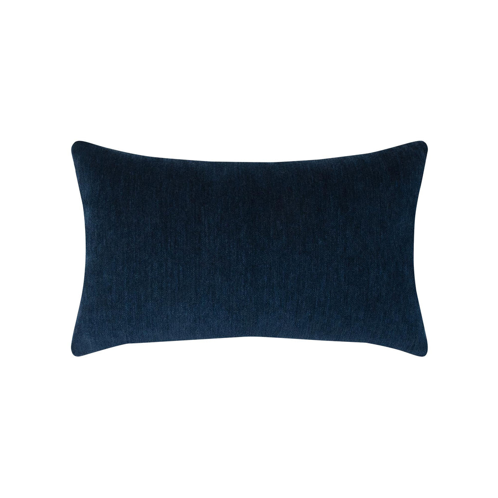 Elaine Smith Luxe Velour Indigo Blue 12" x 20" Pillow