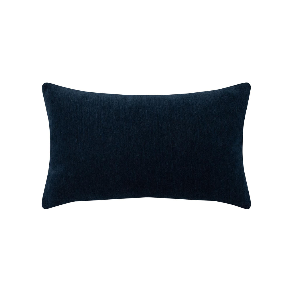 Elaine Smith Luxe Velour Indigo Blue 12" x 20" Pillow