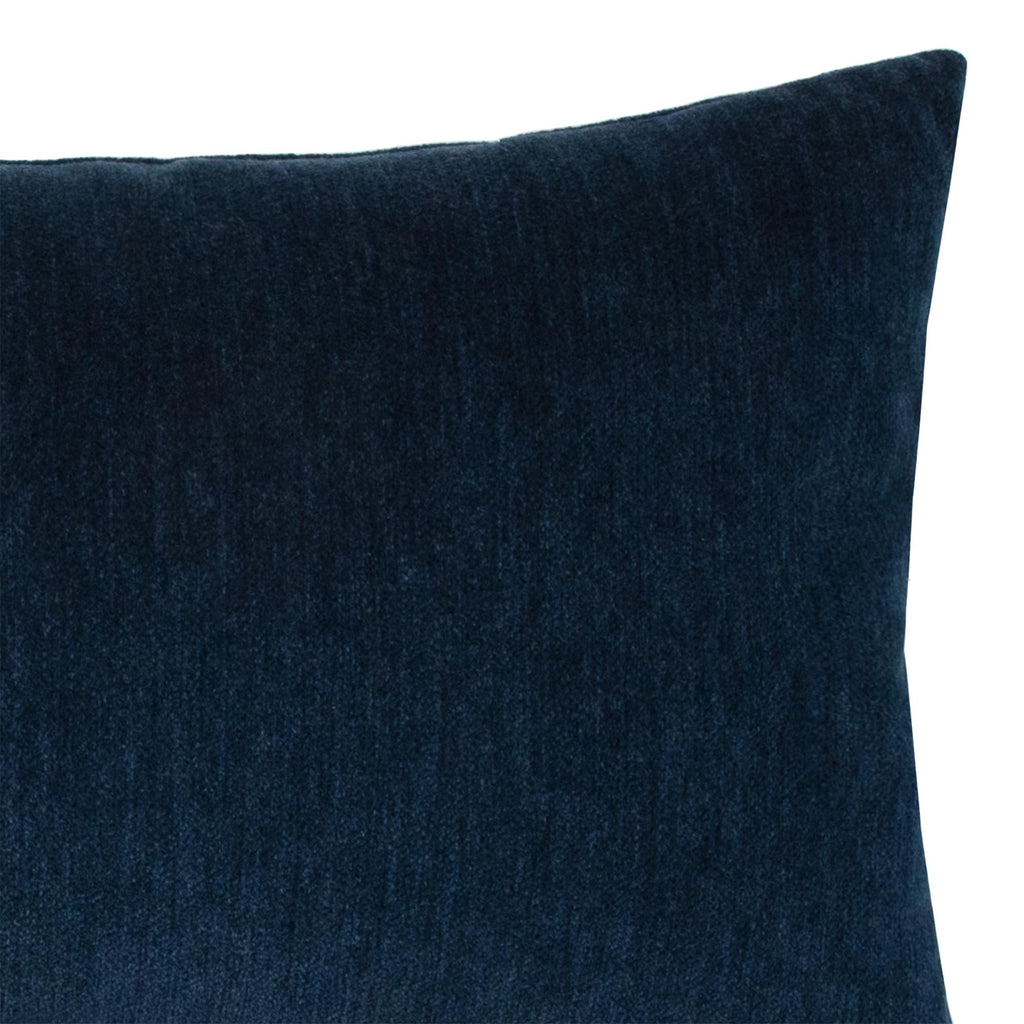 Elaine Smith Luxe Velour Indigo Blue 12" x 20" Pillow