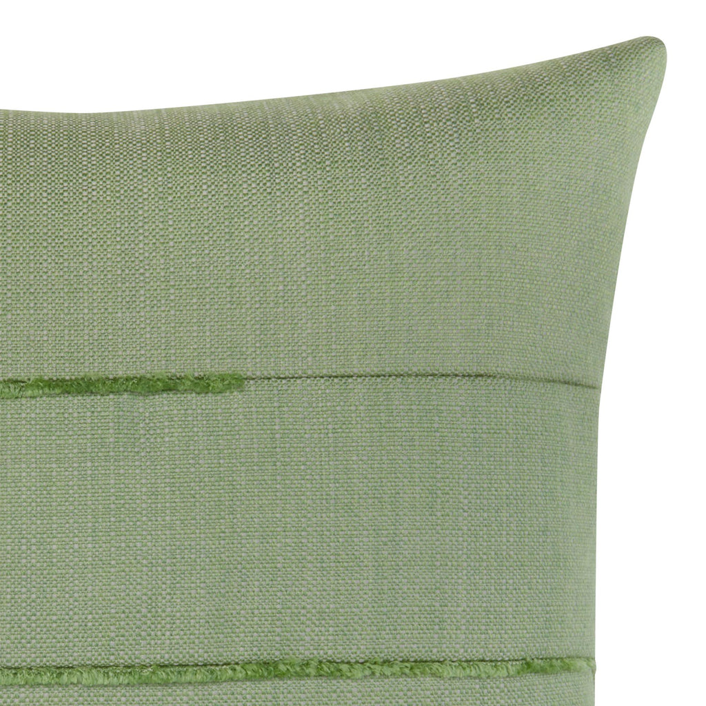 Elaine Smith Micro Fringe Meadow Green 20" x 20" Pillow