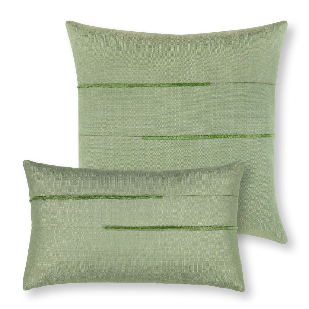 Elaine Smith Micro Fringe Meadow Green 20" x 20" Pillow