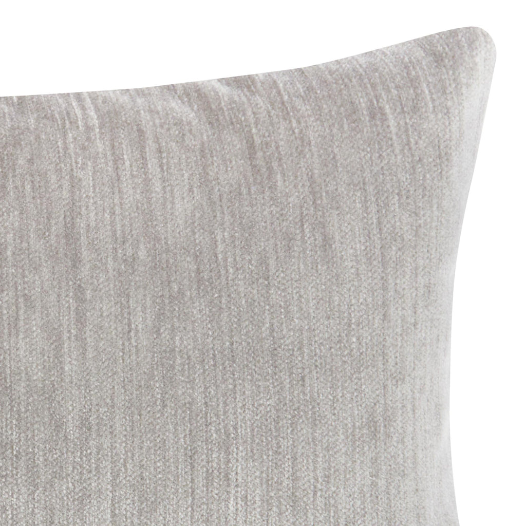 Elaine Smith Luxe Velour Pewter Gray 12" x 20" Pillow