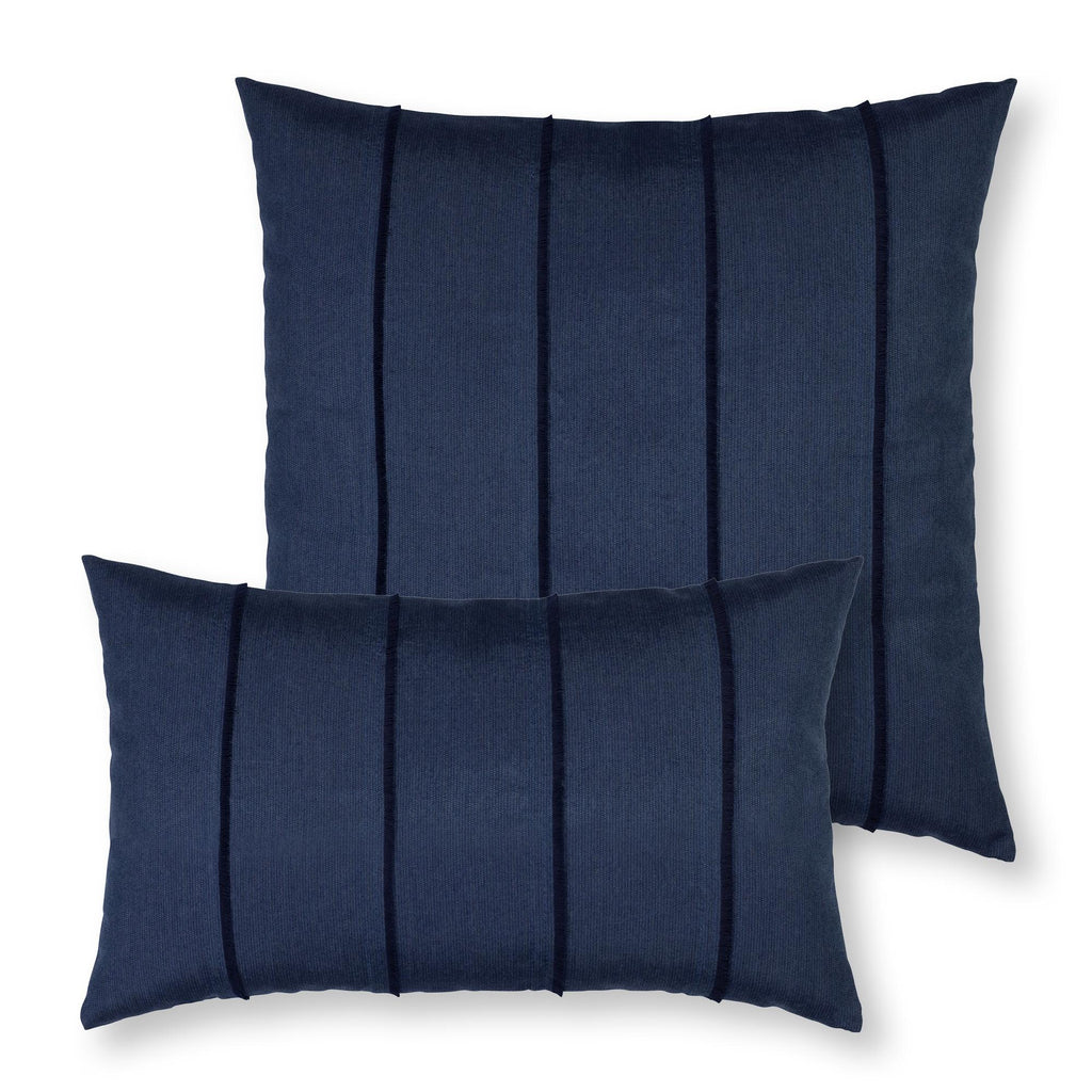 Elaine Smith Quadrille Indigo Blue 20" x 20" Pillow