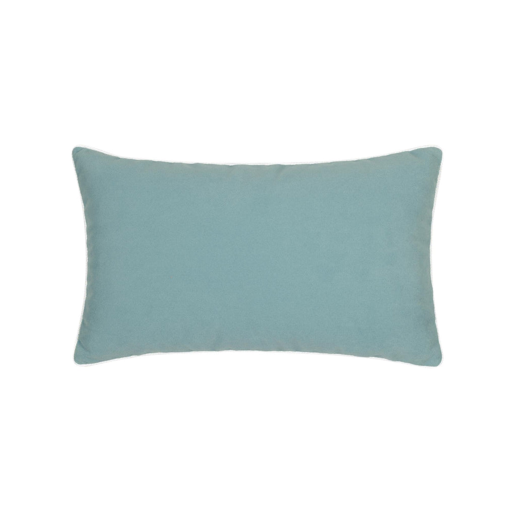 Elaine Smith Lush Velvet Tiffany, Corded Blue 12" x 20" Pillow