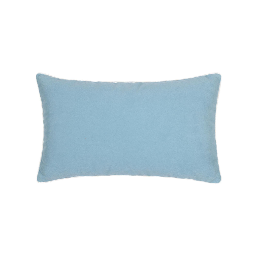 Elaine Smith Lush Velvet Tiffany, Corded Blue 12" x 20" Pillow