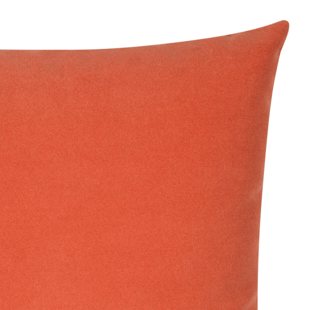 Elaine Smith Lush Velvet Papaya Orange 20" x 20" Pillow