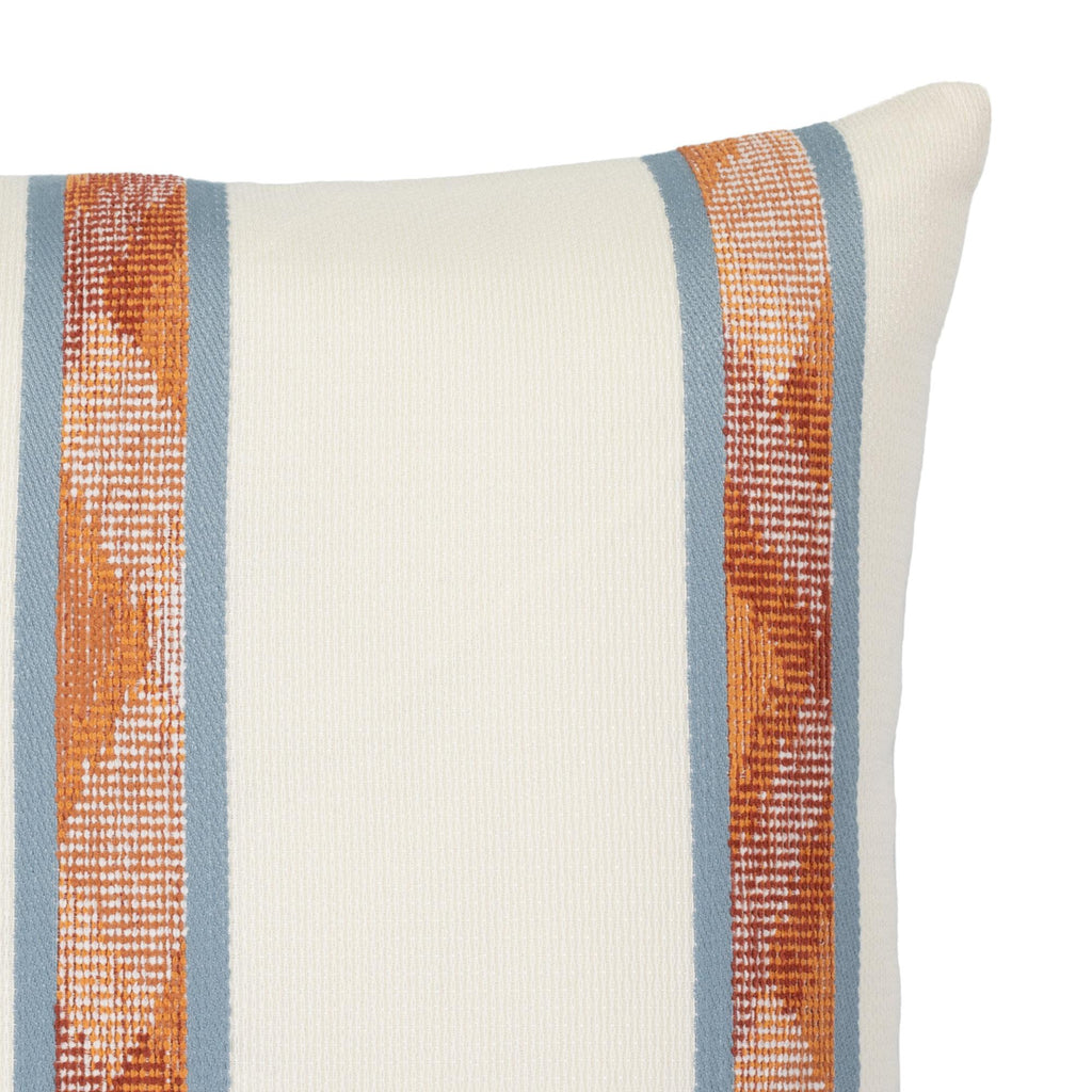 Elaine Smith Batik Stripe Ivory 20" x 20" Pillow