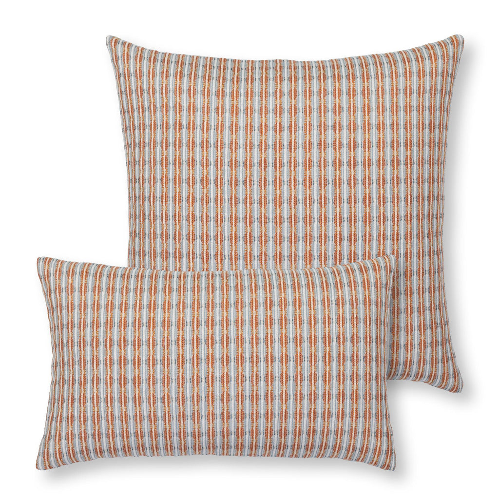 Elaine Smith Posh Plaid Orange 20" x 20" Pillow