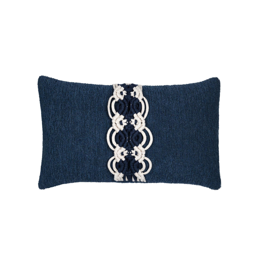 Elaine Smith Distinct Indigo Blue 12" x 20" Pillow