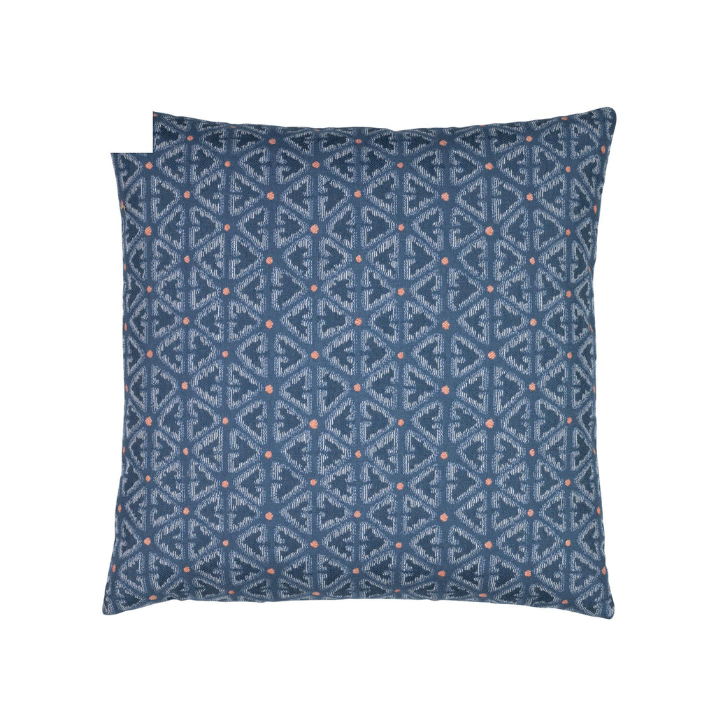 Elaine Smith Intricate Denim Blue 20" x 20" Pillow