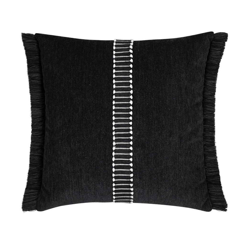 Elaine Smith Splendor Charcoal Black 20" x 20" Pillow