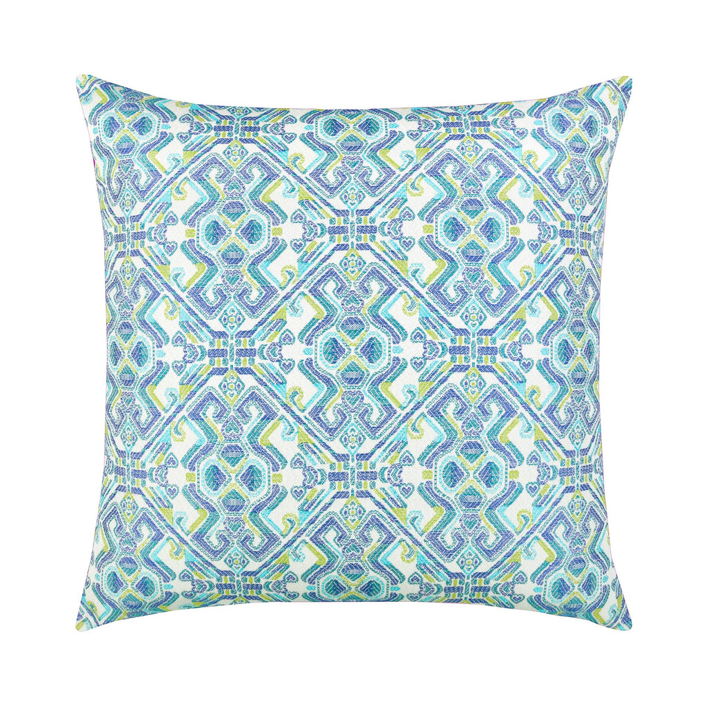 Elaine Smith Delphi Blue 22" x 22" Pillow