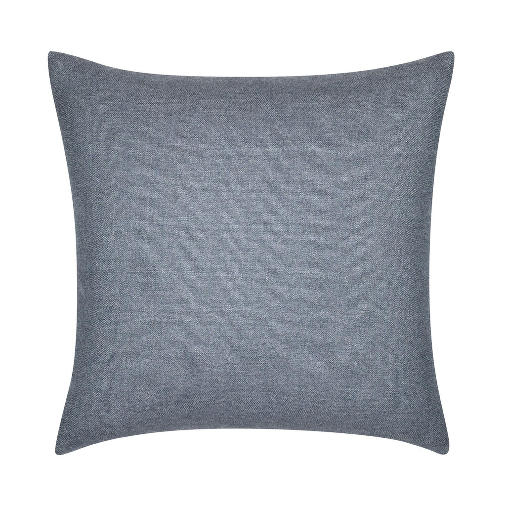 Elaine Smith Solid Denim Blue 22" x 22" Pillow