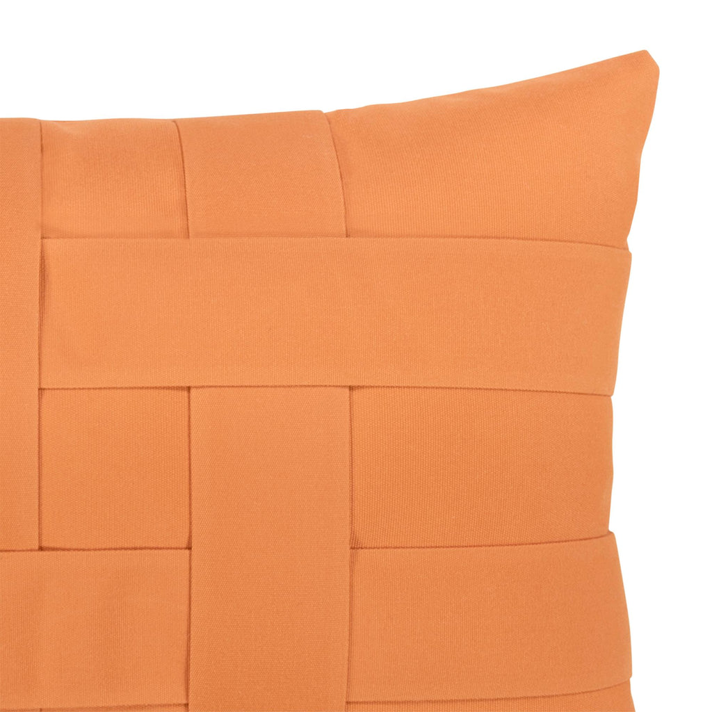 Elaine Smith Basketweave Tuscan Orange 12" x 20" Pillow