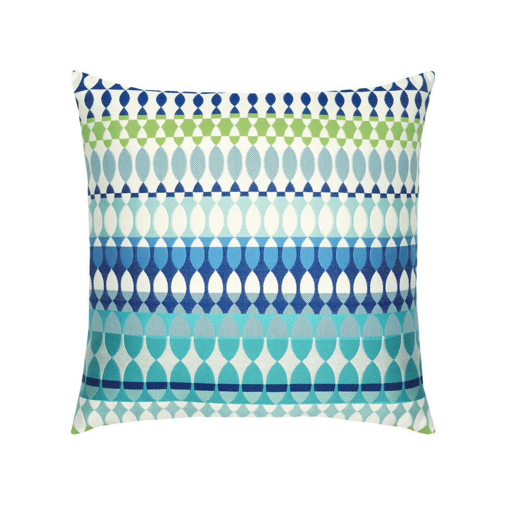 Elaine Smith Modern Oval Ocean Multi 20" x 20" Pillow