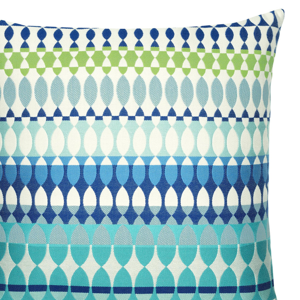 Elaine Smith Modern Oval Ocean Multi 20" x 20" Pillow