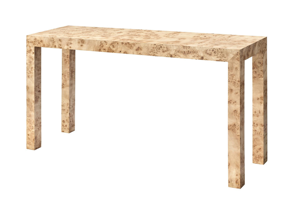 Jamie Young Archer Burl Wood Console, Natural