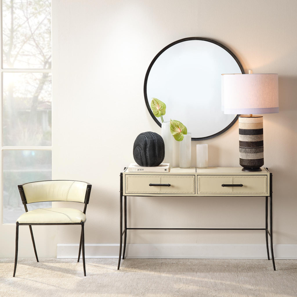 Jamie Young Nevado Leather Console Table