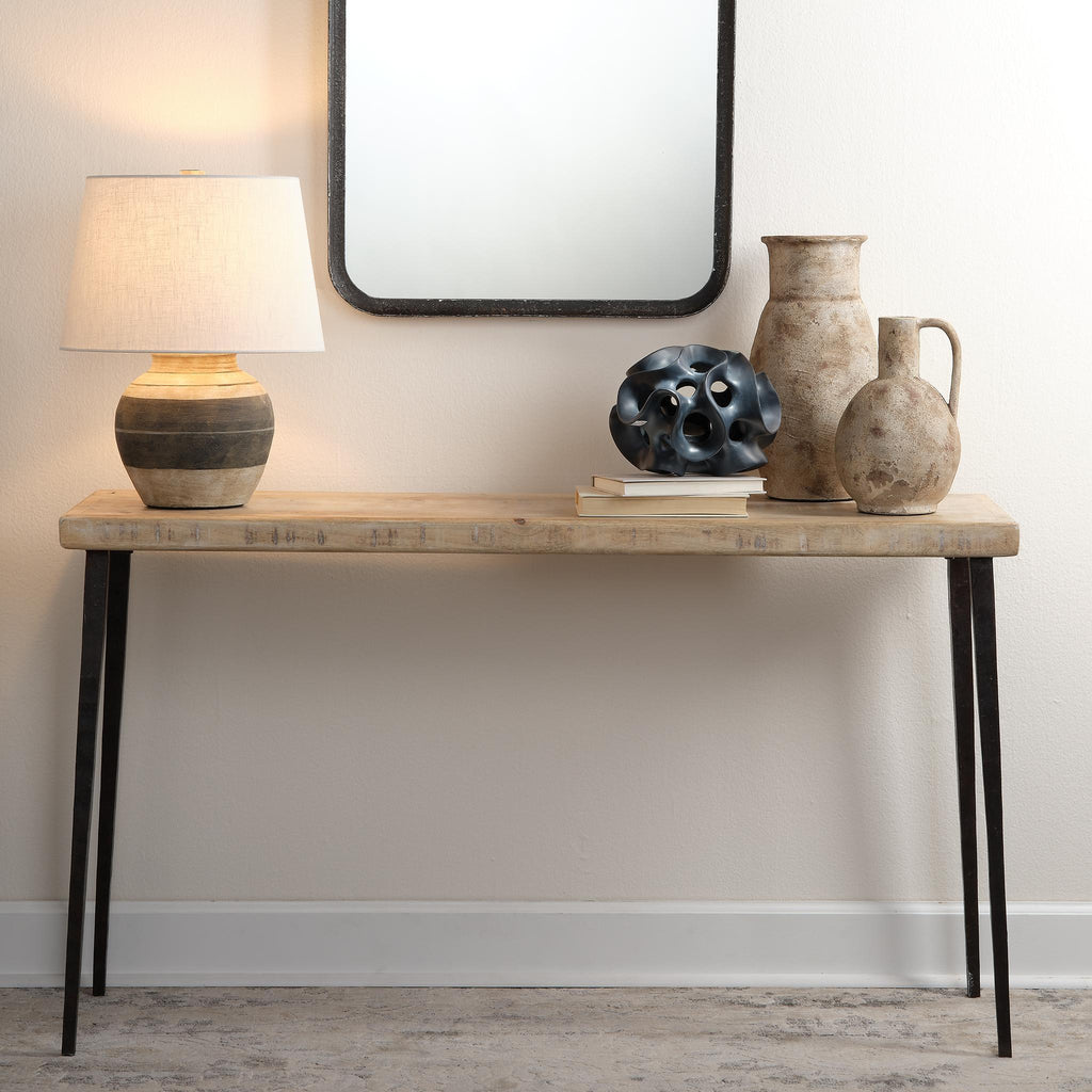 Jamie Young Farmhouse Wood Console Table