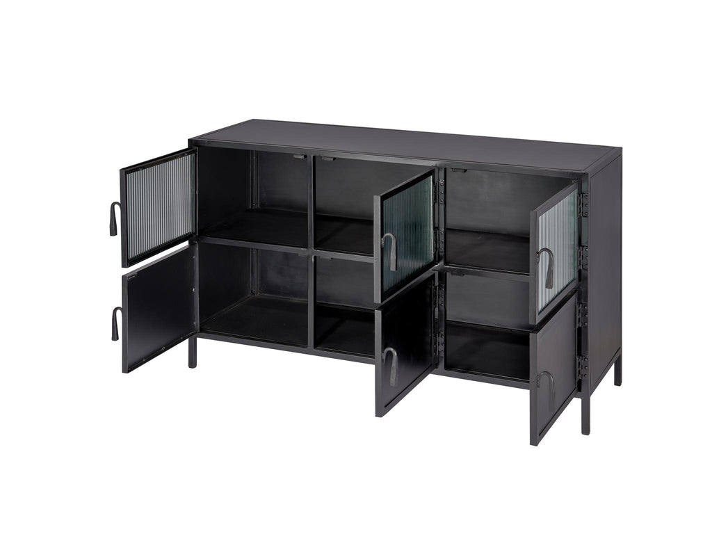 Jamie Young Vitrino 6 Door Iron Console