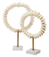 Decoratorsbest Cream Arena Ring Sculptures (Set Of 2)