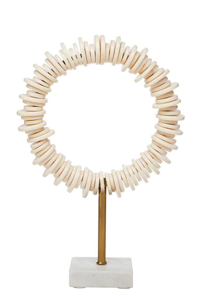 Jamie Young Cream Arena Ring Sculptures (Set of 2)