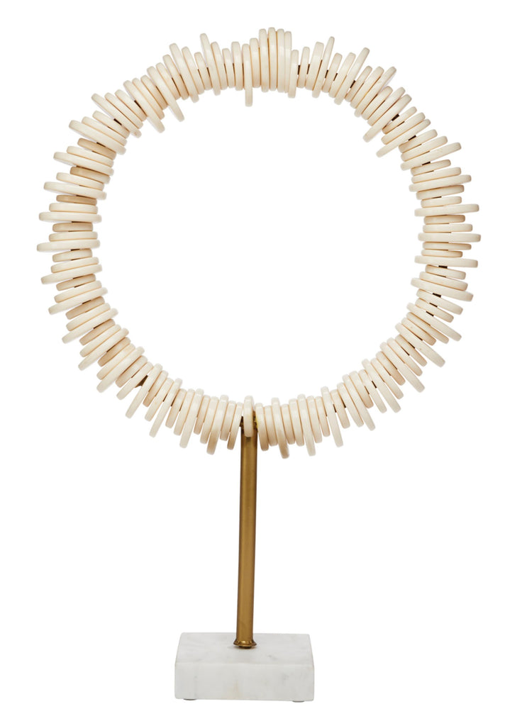 Jamie Young Cream Arena Ring Sculptures (Set of 2)