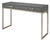 Decoratorsbest Kain Faux Shagreen Console, Grey