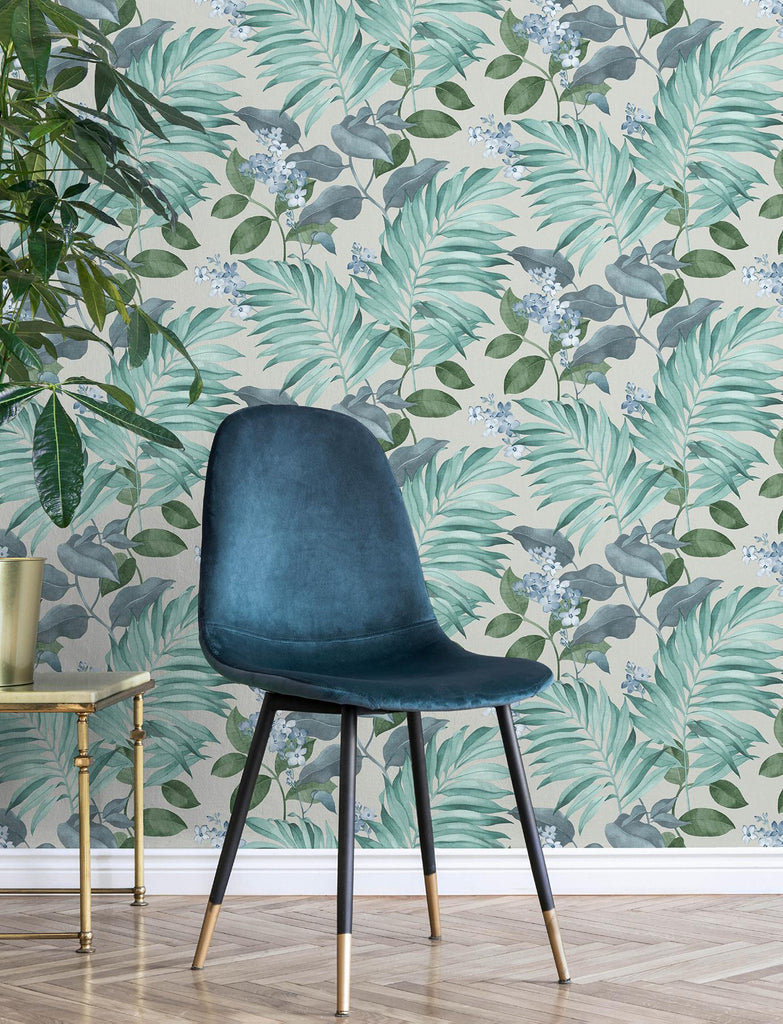 Brewster Home Fashions Eden Grey Tropical Wallpaper