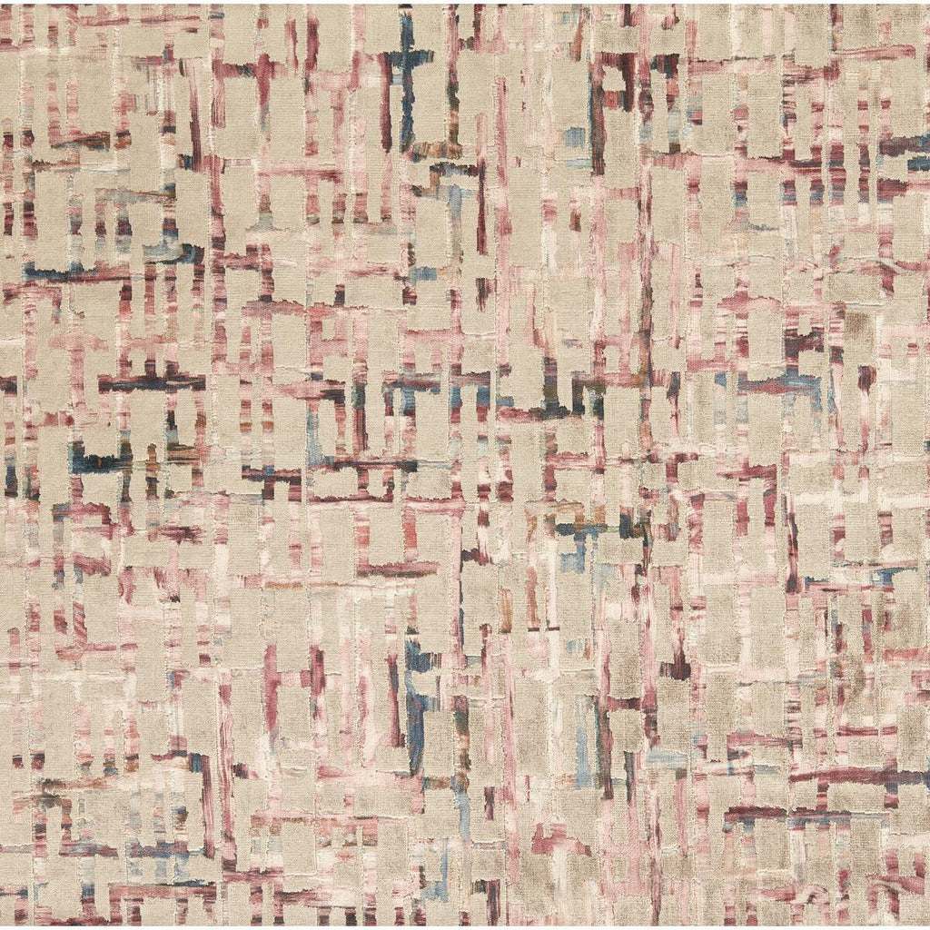 Clarke & Clarke QUADRATA BLUSH/NATURAL Upholstery Fabric