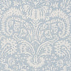 Schumacher Suffolk Damask Blue Fabric