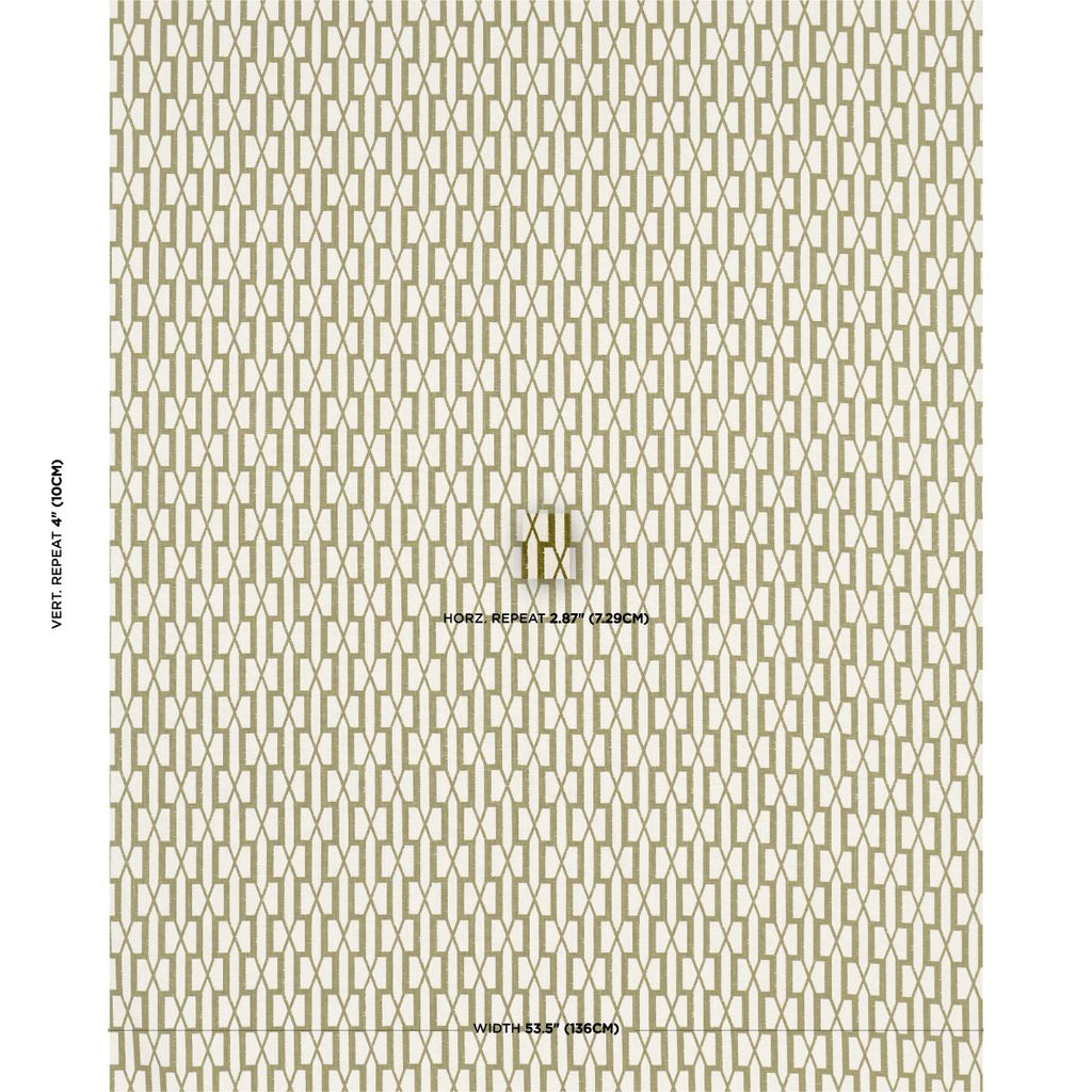 Schumacher Belvedere Olive Fabric