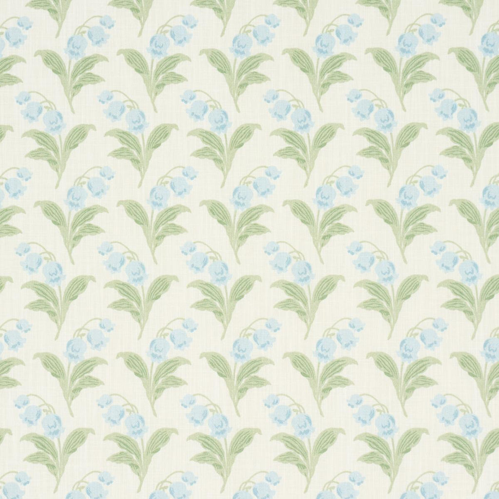 Schumacher Lily Of The Valley Indoor/Outdoor Bluebell Fabric