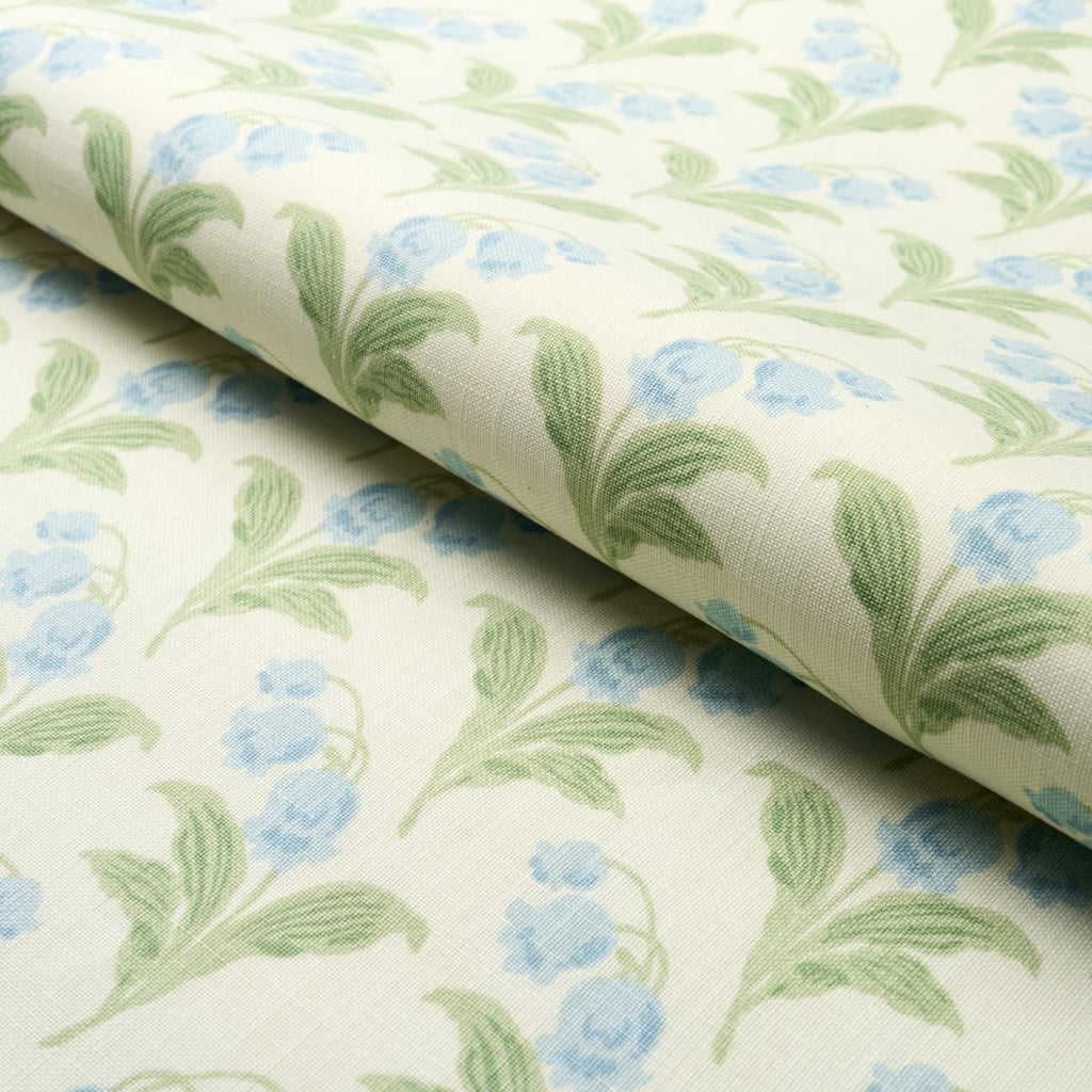 Schumacher Lily Of The Valley Indoor/Outdoor Bluebell Fabric