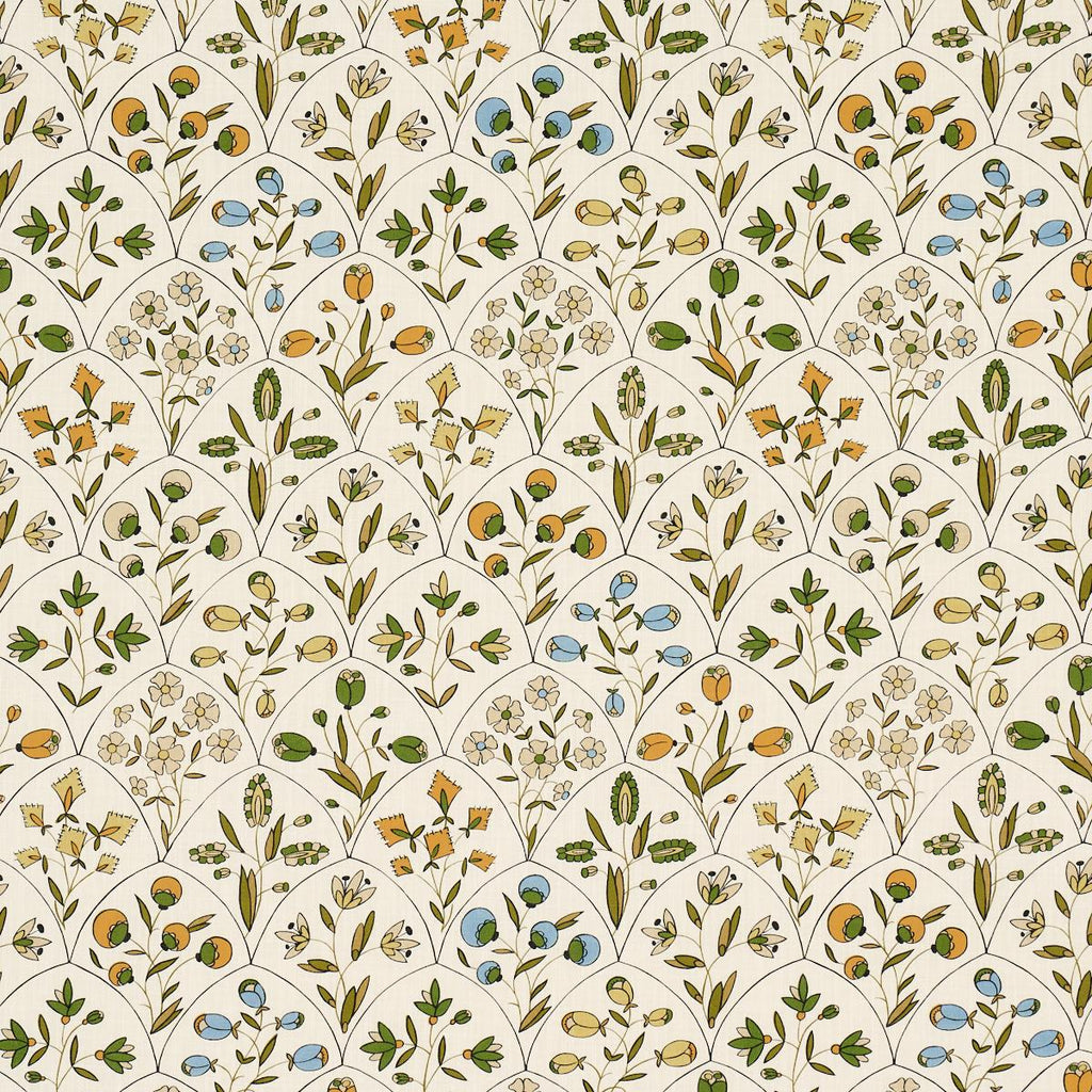 Schumacher Frances Floral Indoor/Outdoor Document Fabric