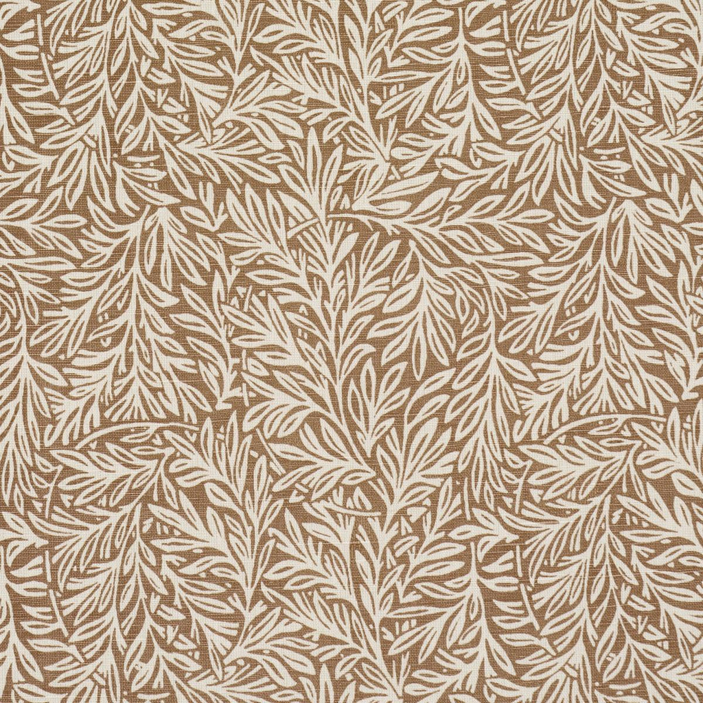 Schumacher Willow Leaf Mocha Fabric