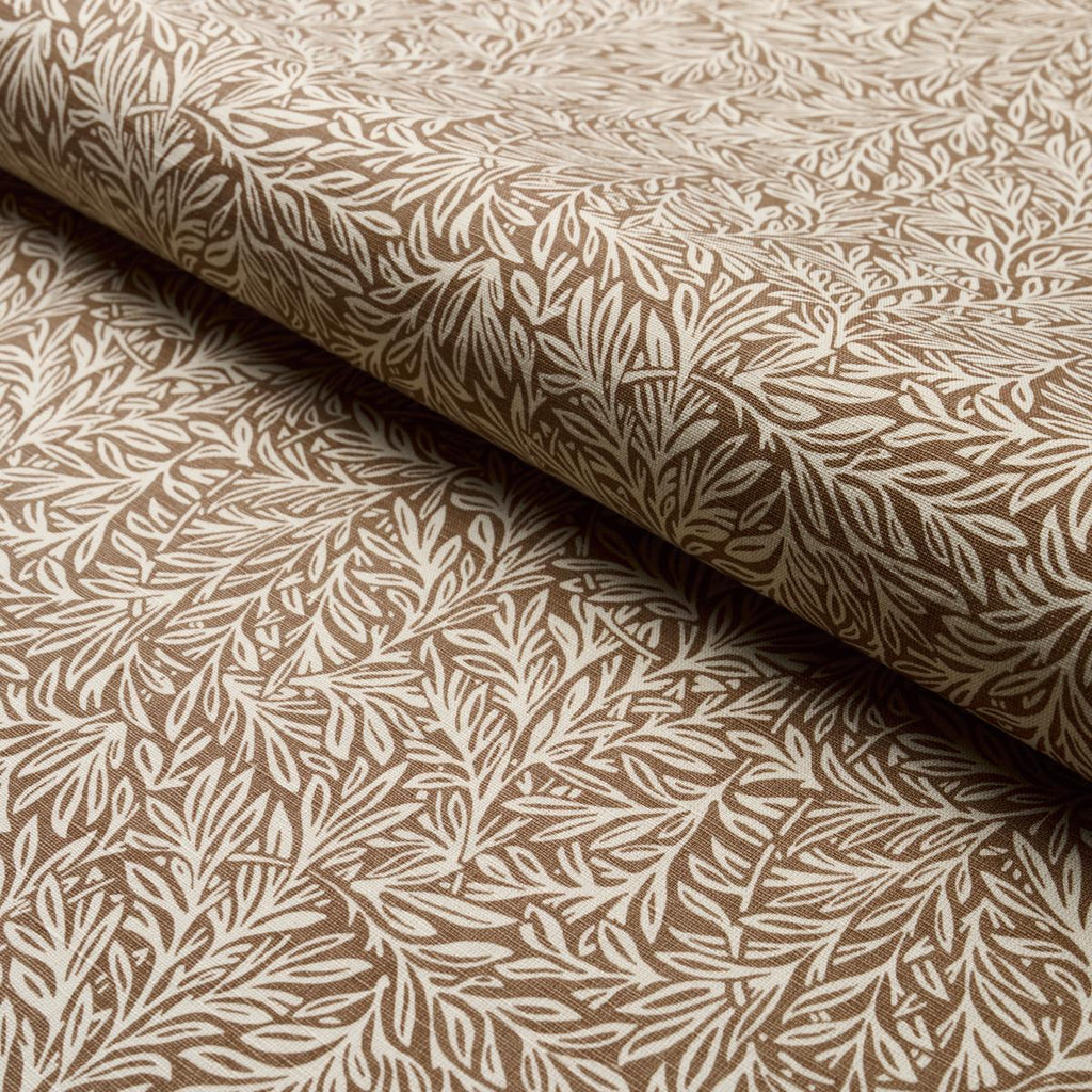 Schumacher Willow Leaf Mocha Fabric