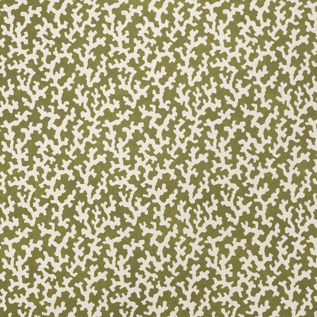 Schumacher Folly Olive Wallpaper