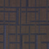 Schumacher Axel Plaid Wallcovering Navy/Espresso Wallpaper