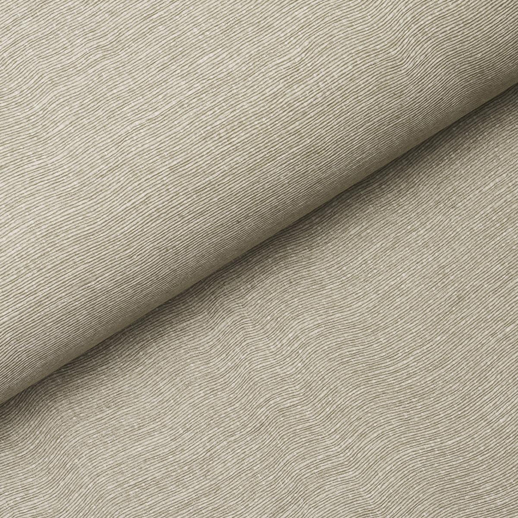 Schumacher Linen Pliss Wallcovering Natural Wallpaper