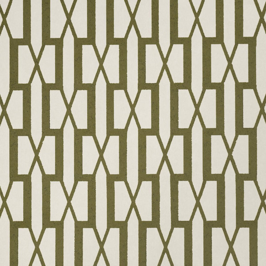 Schumacher Belvedere Olive Wallpaper