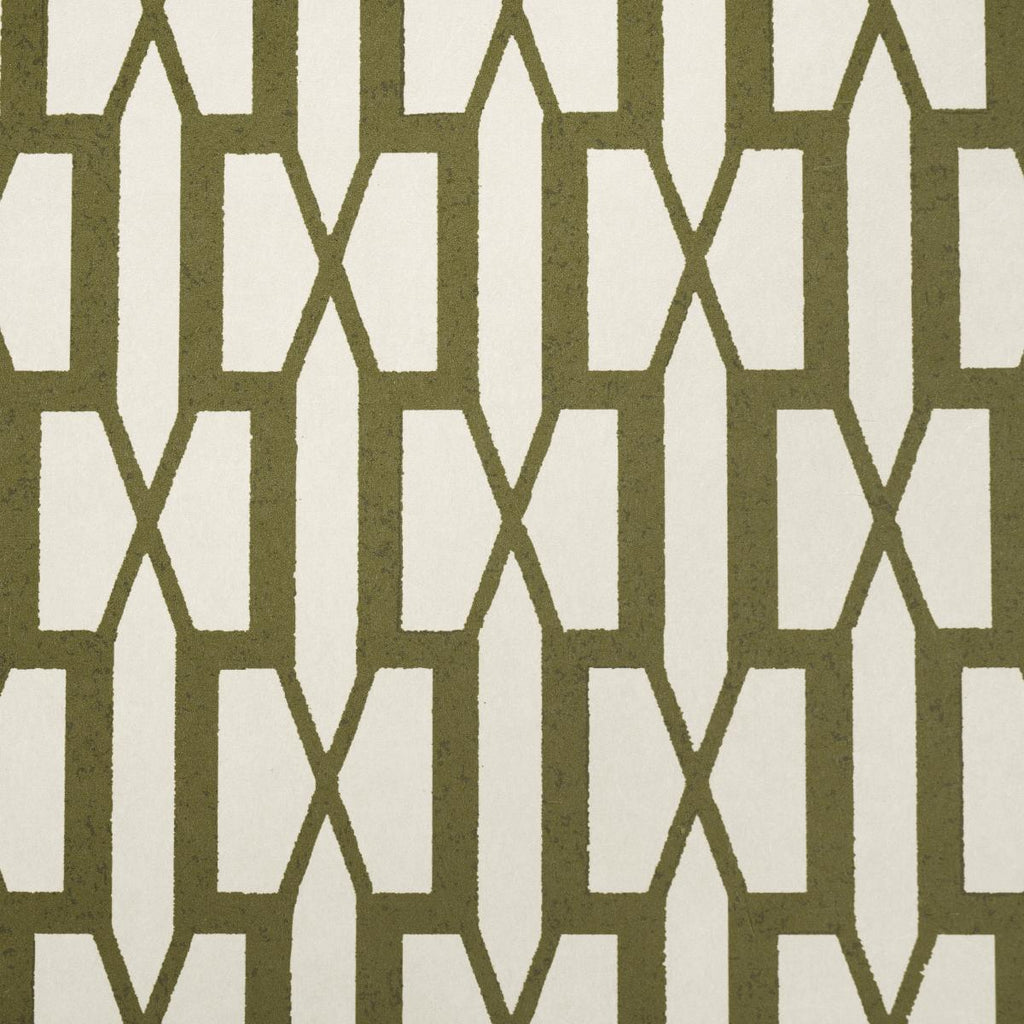 Schumacher Belvedere Olive Wallpaper