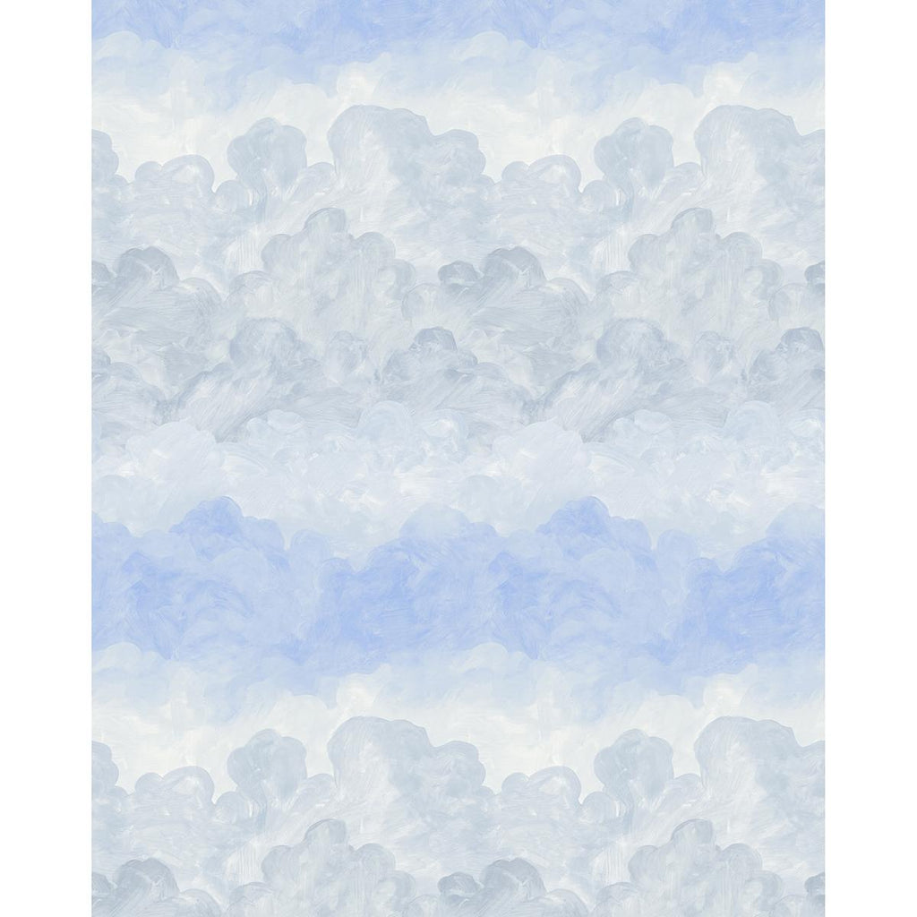 Schumacher Painted Sky Clear Blue Wallpaper