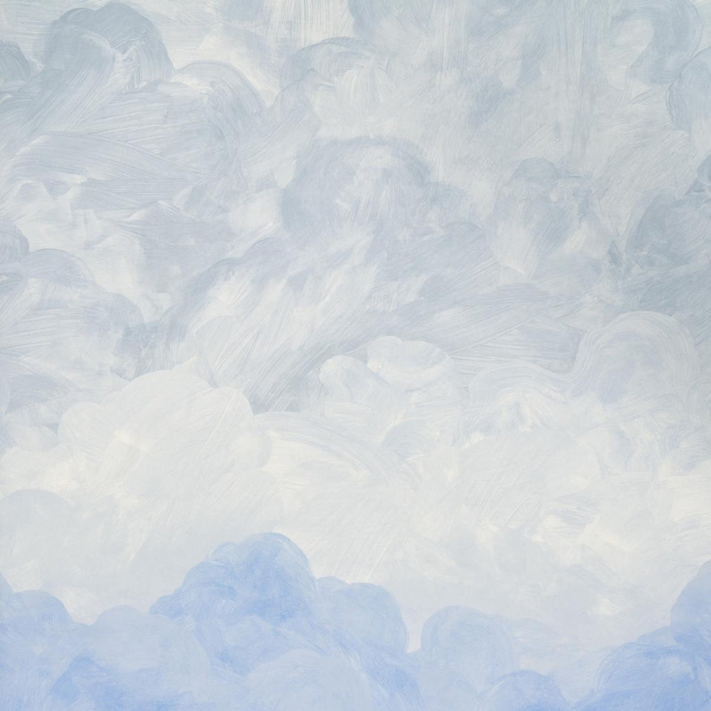 Schumacher Painted Sky Clear Blue Wallpaper