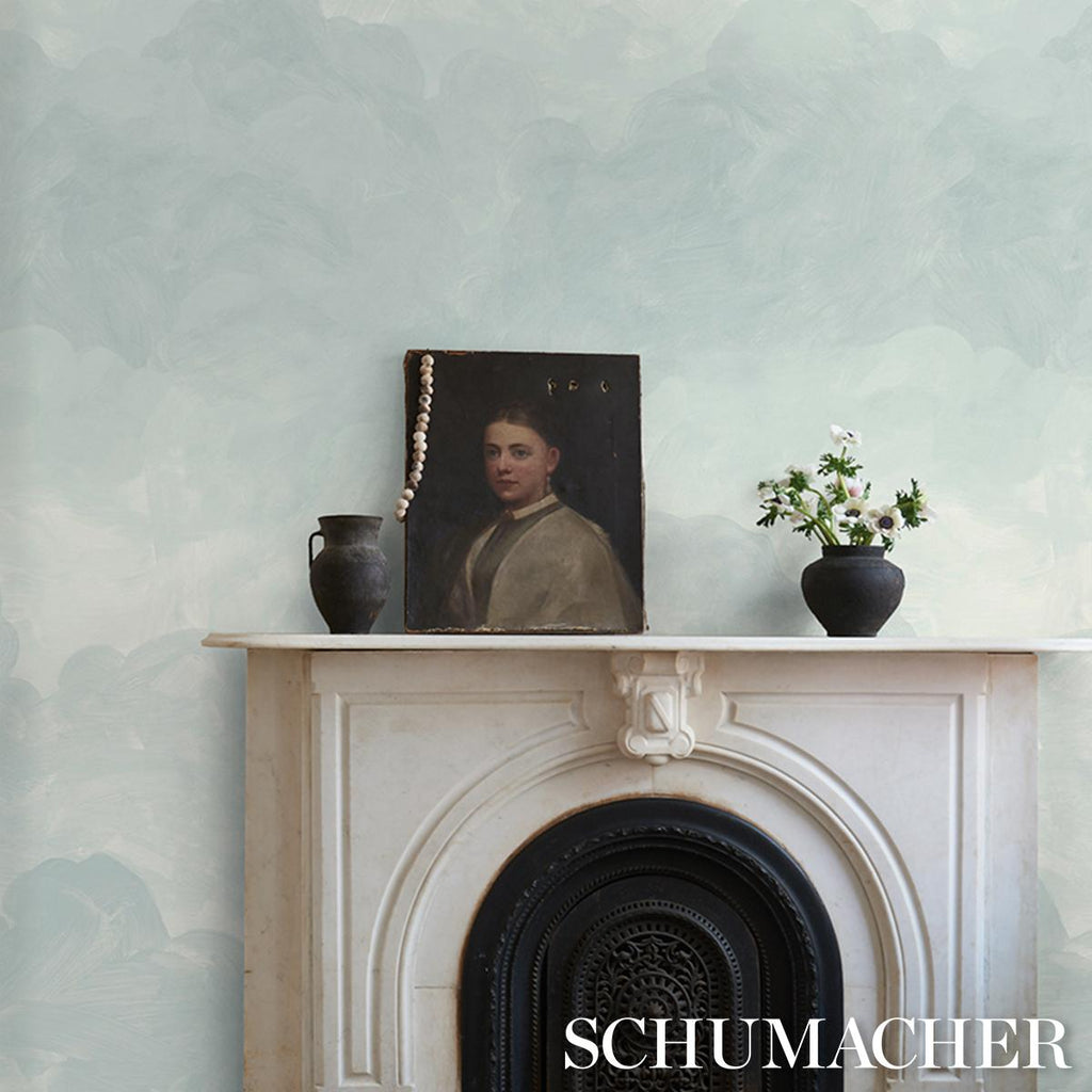 Schumacher Painted Sky Air Wallpaper