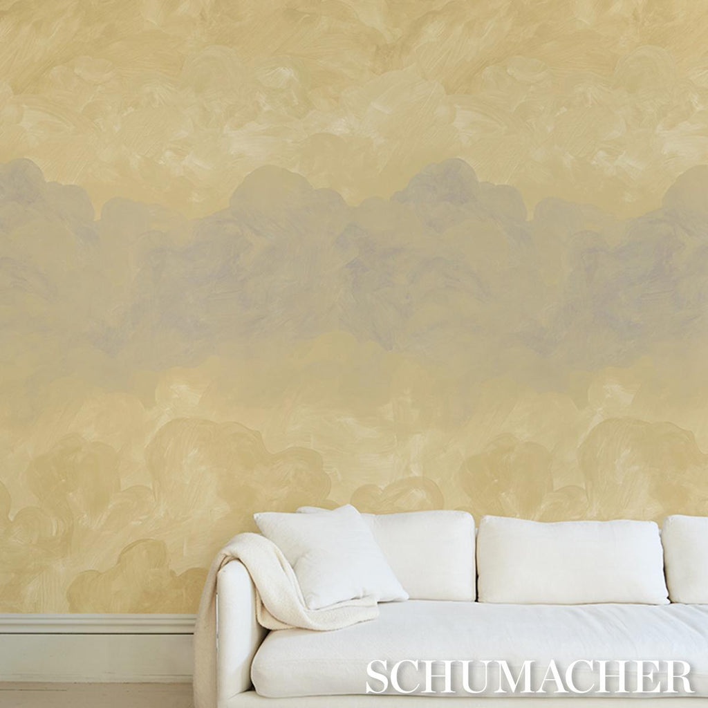 Schumacher Painted Sky Sunbeam Wallpaper