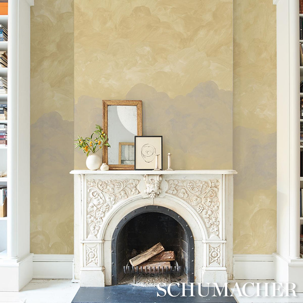 Schumacher Painted Sky Sunbeam Wallpaper