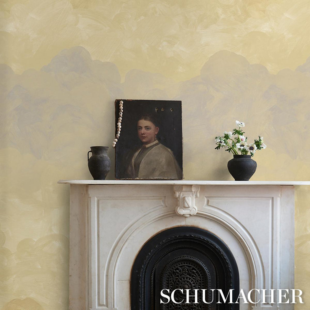 Schumacher Painted Sky Sunbeam Wallpaper