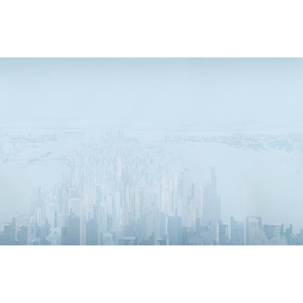 Schumacher Pascal Campion'S New York Skyline Blue Wallpaper