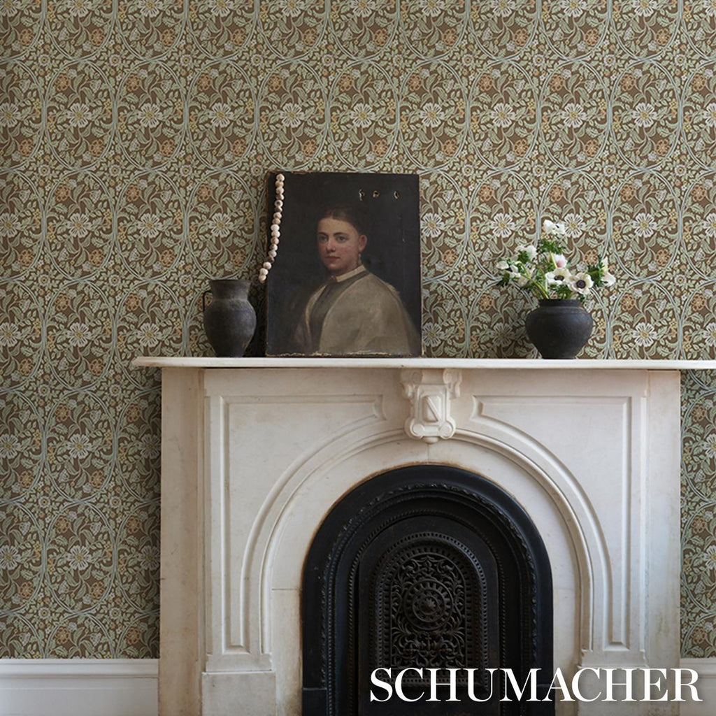 Schumacher Garden Guild Sage Wallpaper